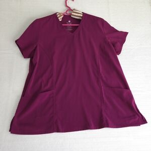 Willow Brook Nurse Scrub Top Shirt Women's Size 2XL Stretch
